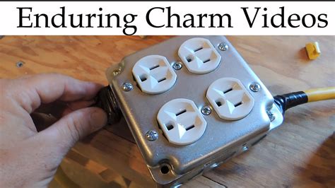 diy four outlet electrical box|4 outlets into electrical box.